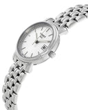 Tissot T Classic Desire White Dial Silver Steel Strap Watch for Women - T52.1.281.31