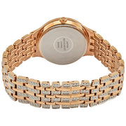 Bulova Crystal Collection Silver Crystals Dial Two Tone Steel Strap Watch for Women - 98L235