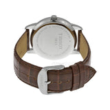 Tissot T Classic Dream White Dial Brown Leather Strap Watch for Men - T033.410.16.013.01