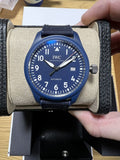 IWC Pilot’s Watch Automatic "Laureus Sport for Good" Edition Blue Dial Blue Nylon Strap Watch for Men - IW328101