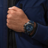 Breitling Super Avenger Chronograph 48 Night Mission Blue Dial Blue Leather Strap Watch for Men - V13375101C1X2