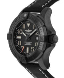 Breitling Avenger Automatic 45 Seawolf Night Mission Black Dial Black Nylon Strap Watch for Men - V17319101B1X1