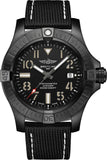 Breitling Avenger Automatic 45 Seawolf Night Mission Black Dial Black Nylon Strap Watch for Men - V17319101B1X1