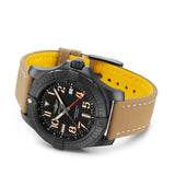 Breitling Avenger Automatic GMT 45 Black Dial Brown Nylon Strap Watch for Men - V32395101B1X1