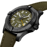 Breitling Avenger Automatic GMT 45 Night Mission Green Dial Green Nylon Strap Watch for Men - V323952A1L1X1