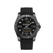 Breitling Aerospace Evo Black Dial Black Rubber Strap Watch for Men - V79363101B1S1
