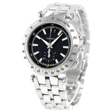 Versace V-Race Sport Black Dial Silver Steel Strap Watch for Men - VAH010016