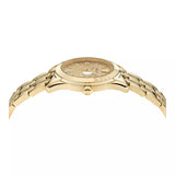 Versace Greca Time Quartz Gold Dial Gold Steel Strap Watch For Men - VE3K00522
