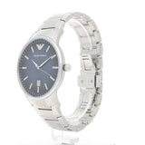 Emporio Armani Renato Quartz Blue Dial Silver Steel Strap Watch For Men - AR11182