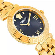 Versace Daphnis Quartz Black Dial Gold Steel Strap Watch for Women - VEOCA0524