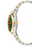 Versace Hellenyium Green Dial Two Tone Steel Strap Watch for Women - VEVH00620