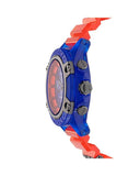 Versace Icon Active Chronograph Quartz Blue Dial Orange Rubber Strap Watch For Men - VEZ700922