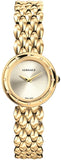 Versace V-Flare Quartz Silver Dial Gold Steel Strap Watch for Women - VEBN00818