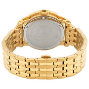 Versace Code Quartz Silver Dial Gold Steel Strap Watch For Men - VEPO00420