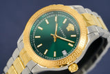 Versace Hellenyium Green Dial Two Tone Steel Strap Watch for Women - V12050015