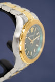 Versace Hellenyium Green Dial Two Tone Steel Strap Watch for Women - V12050015