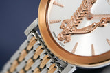 Versace Virtus Quartz White Dial Two Tone Steel Strap Watch for Women - VEHC00519