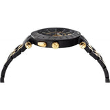 Versace V-Race Analog Quartz Black Dial Two Tone Steel Strap Watch For Men - VEBV00619