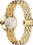 Versace V-Flare Quartz Silver Dial Gold Steel Strap Watch for Women - VEBN00718