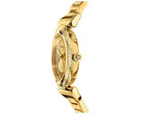 Versace V-Motif Gold Dial Gold Steel Strap Watch for Women - VERE00618