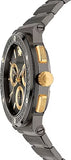 Versace Greca Icon Quartz Black Dial Black Steel Strap Watch For Men - VEZ900521