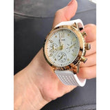 Guess Marina Multifunction White Dial White Rubber Strap Watch for Women - W1025L5