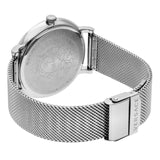 Versace V-Circle Silver Dial Silver Mesh Bracelet Watch for Men - VBQ060017