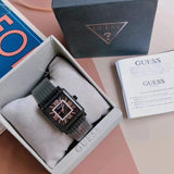 Guess Highline Black Dial Black Mesh Bracelet Watch for Women - W0826L4