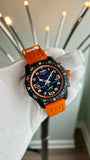 Breitling Endurance Pro Black Dial Orange Rubber Strap Watch for Men - X82310A51B1S1