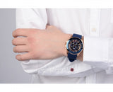 Guess Maverick Blue Dial Blue Rubber Strap Watch for Men - W0485G1