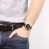 Jam Tangan Pria Tissot PR 100 Chronograph Dial Hitam Tali Kulit Hitam - T101.417.16.051.00