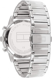 Tommy Hilfiger Kane Blue Dial Silver Steel Strap Watch for Men - 1710401