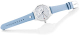 Tommy Hilfiger Brooke Silver Dial Light Blue Leather Strap Watch for Women - 1782023