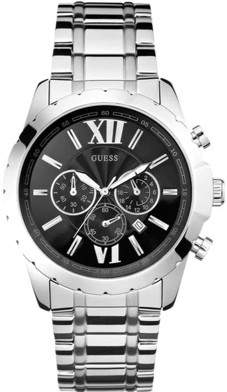 Guess black metal outlet watch