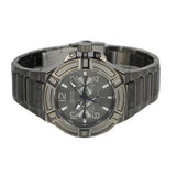 Guess Rigor Multifunction Black Dial Black Steel Strap Watch For Men - W0218G1