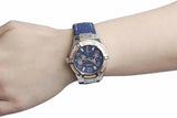 Guess Jet Setter Analog Blue Dial Blue Denim Strap Watch For Women - W0289L1