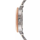 Guess Enchanting Diamonds Silver Dial Two Tone Steel Strap Watch for Women - W0305L3