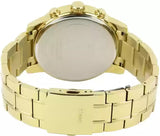Guess Horizon Chronograph Black Dial Gold Steel Strap Watch For Men - W0379G4