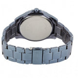 Guess Pinwheel Analog Silver Dial Blue Steel Strap Watch for Women - W0702L1