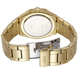 Guess Luna Diamonds White Dial Gold Steel Strap Watch for Women - W0729L2