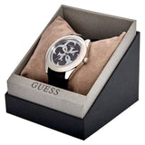 Guess G-Twist Quartz Black Dial Black Silicone Strap Watch For Men  - W0911L8