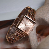 Guess Vanity Rose Gold Dial Rose Gold Steel Strap Watch for Women - W1029L3