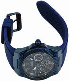 Guess Legacy Blue Dial Blue Rubber Strap Watch for Men - W1049G7