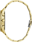 Guess Solar Chronograph Diamonds White Dial Gold Steel Strap Watch for Women - W1069L2