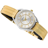 Guess Whisper Silver Dial Gold Mesh Bracelet Watch for Women - W1084L2