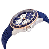 Guess Odyssey Multifunction Blue Dial Blue Rubber Strap Watch For Men - W1108G4