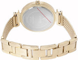 Guess Quartz White Dial Gold Steel Strap Watch For Women - W1152L2