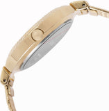 Guess Quartz White Dial Gold Steel Strap Watch For Women - W1152L2