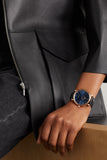 IWC Portofino Automatic Blue Dial Black Leather Strap Watch for Men - IW356522