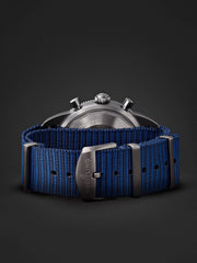 Breitling Superocean Heritage Chronograph 44 Outerknown Blue Dial Blue NATO Strap Watch for Men - M133132A1C1W1